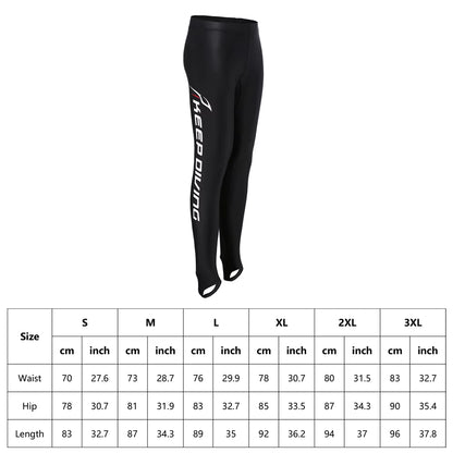 Sun Protection Diving Long Pants Swimwear Wetsuit Tights Legging for Men Women