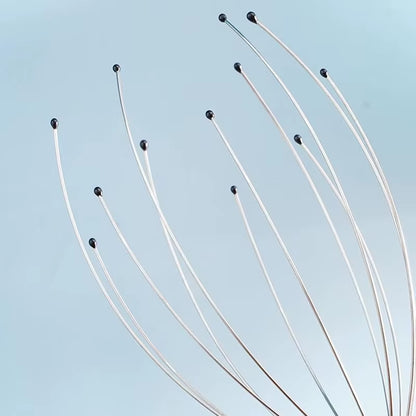 1PC Octopus Head Massager Stainless Steel Engraved Head Relaxer Brain Massage Claw Scalp Scratcher Itch Reliever Random Color