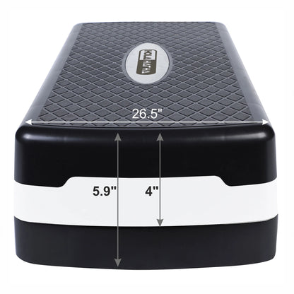 Aerobic Step Platform Exercise Fitness Equipment W/ Adjustable Height