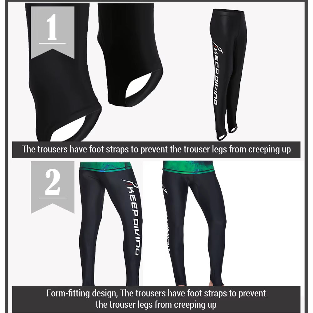 Sun Protection Diving Long Pants Swimwear Wetsuit Tights Legging for Men Women