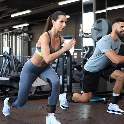 2Pcs ,Legs Training Exercise  for Working Out,Strength Activation Bands Exercise Bands,Pink1