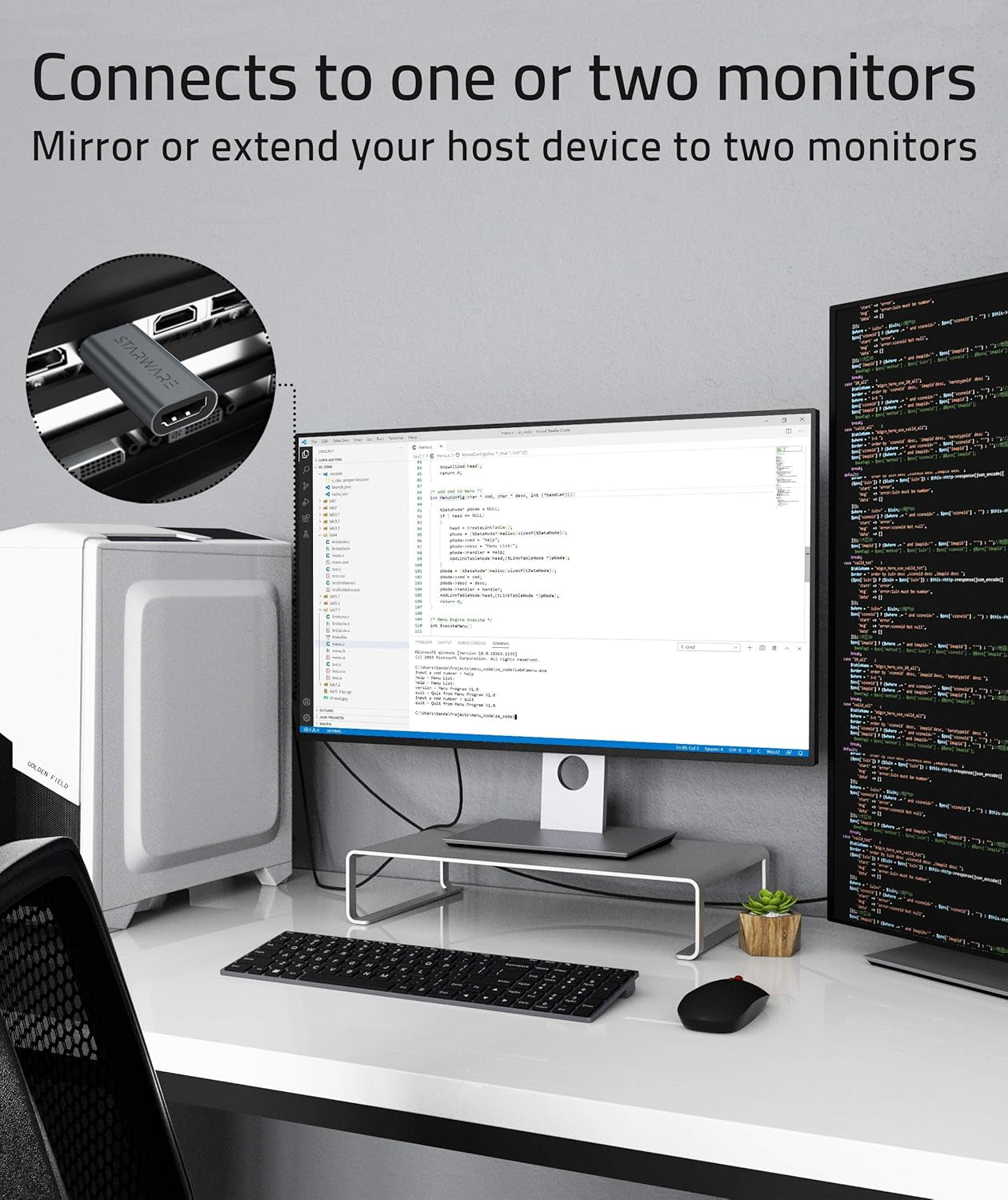 Displayport to HDMI Adapter,  DP Male to HDMI Female Passive Adapter Supporting up to 4K for Displayport Supported Computers to Connect HDMI Displays - Space Gray Aluminum