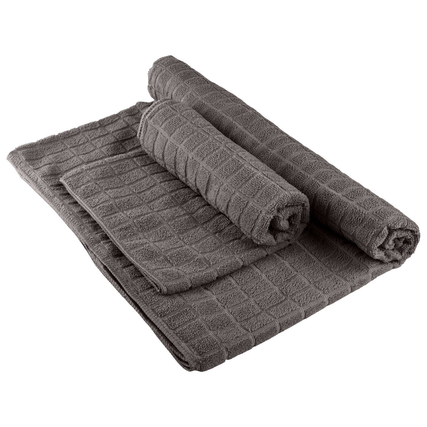 Yoga Towel Set - 72X24 Nonslip Towel for Hot Yoga and Pilates, Gray